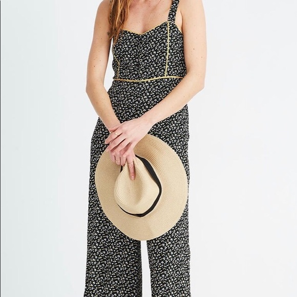 Madewell Pants - Madewell button-front wide-leg jumpsuit